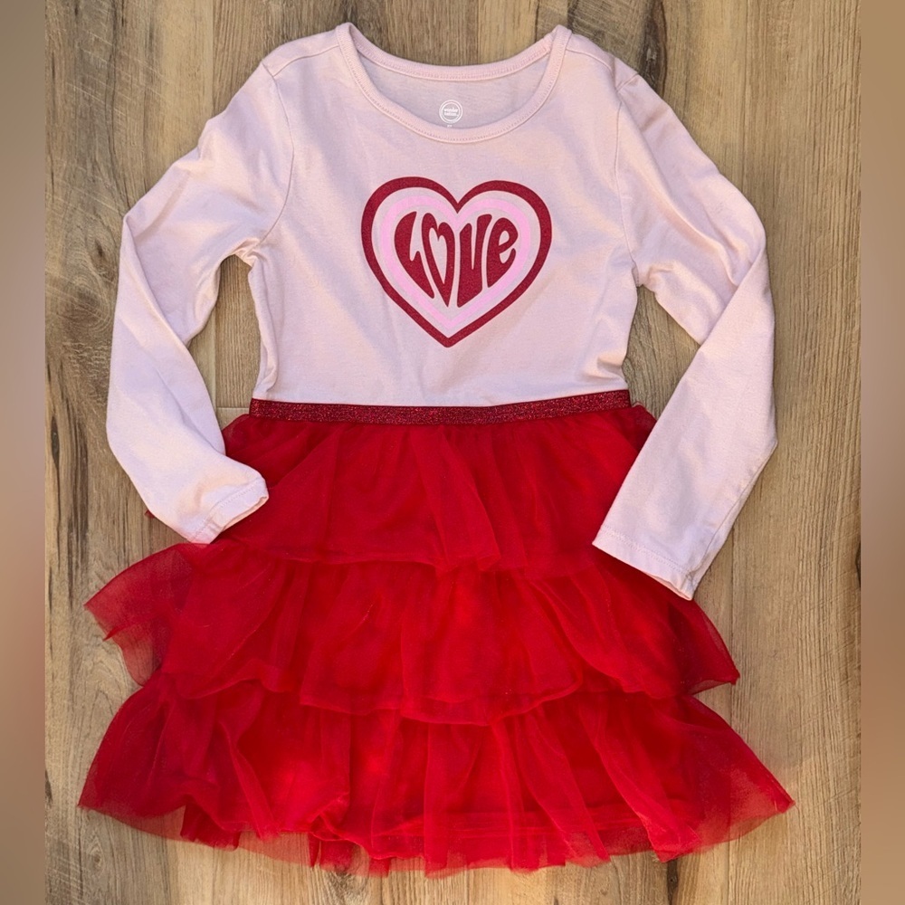❤️ Wonder Nation Pink and Red Love Heart Dress